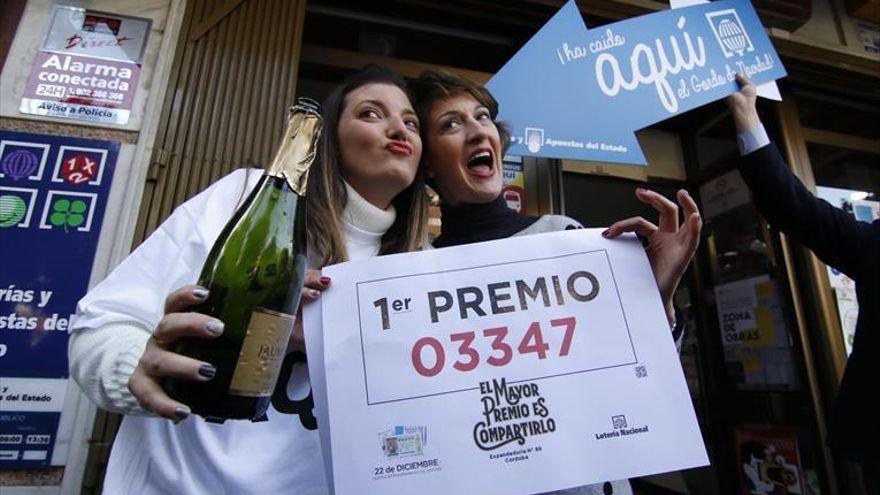 How many times has the Jackpot won the Christmas Lottery in Córdoba?