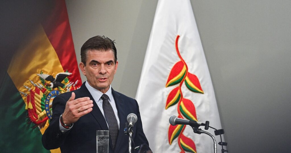 Paz declared that measures such as the tax on large fortunes generated economic isolation in Bolivia