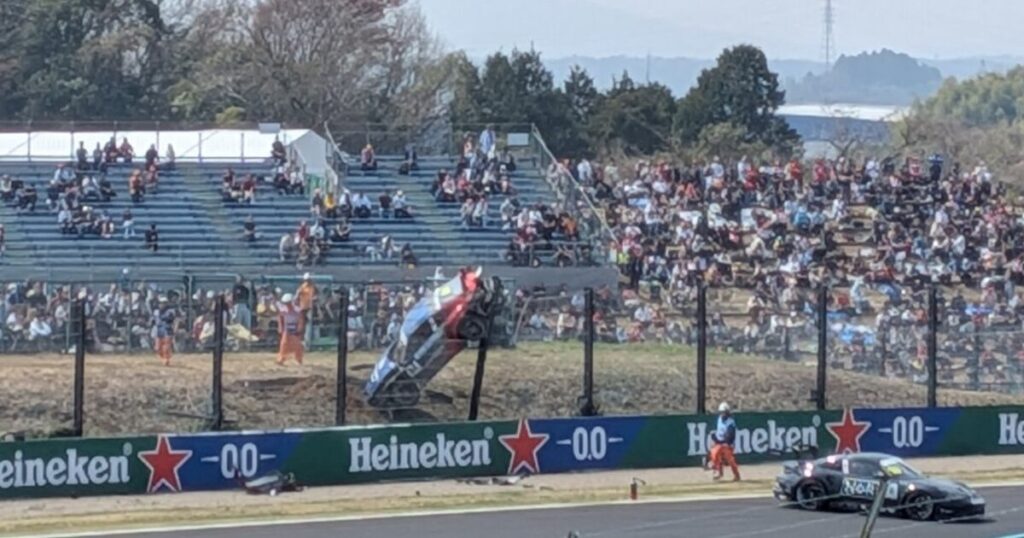 The terrifying accident that almost ended in tragedy and forced the start of the Japanese F1 GP to be delayed