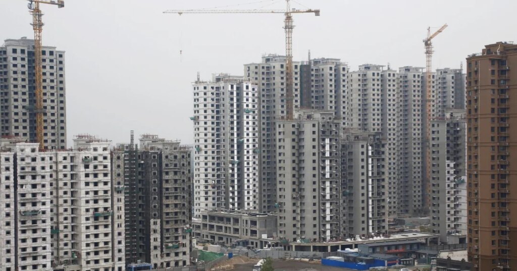 Real estate crisis in China led people to use empty lots as cemeteries