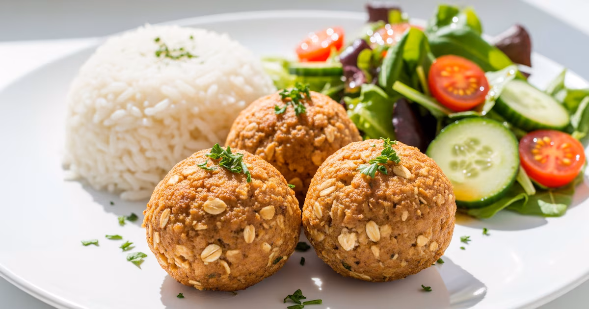 Tuna and oatmeals: healthy recipe, high in protein and without flour