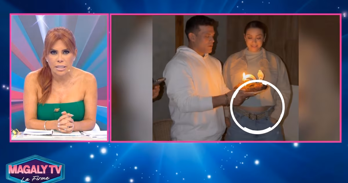 Magaly Medina suspects Karla Tarazona's pregnancy after seeing her 'tummy': “Irresponsible, knowing Christian's background”