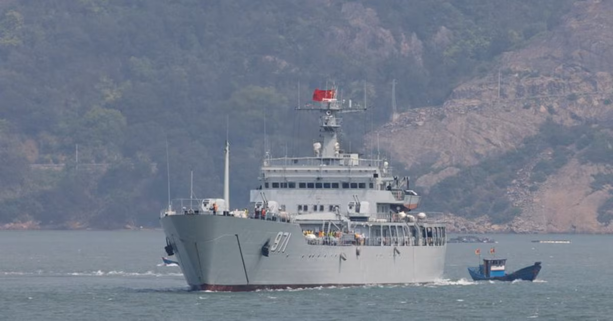 Taiwan's security chief denounced that China deployed more than 100 ships around the island in recent days