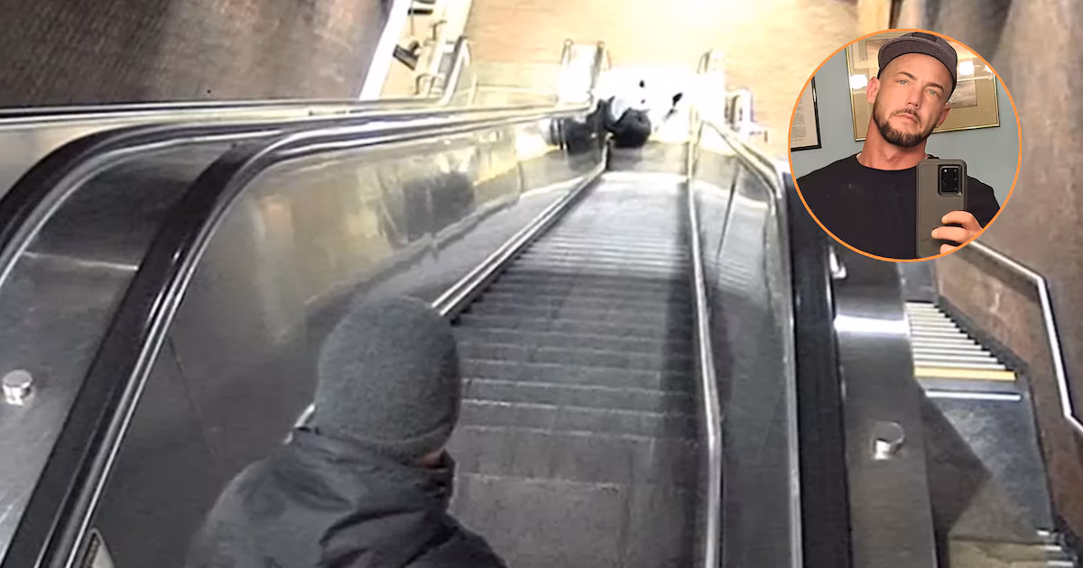 They revealed images of the tragic accident where a man died trapped in an escalator