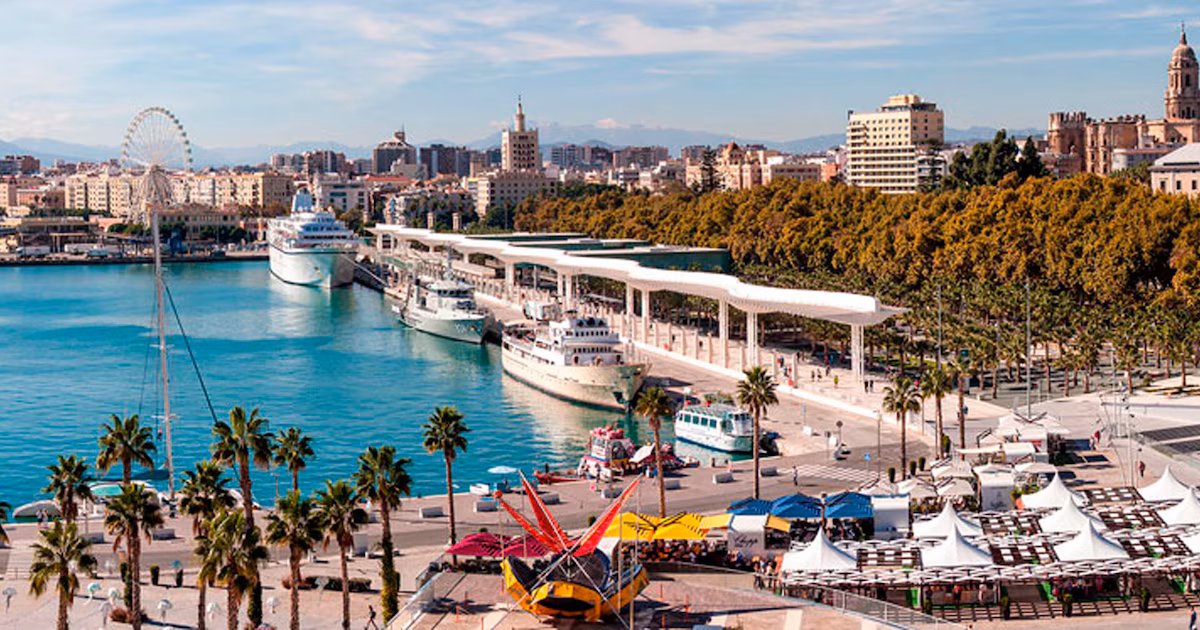 Weather in Malaga: forecast of rain and gusts of wind